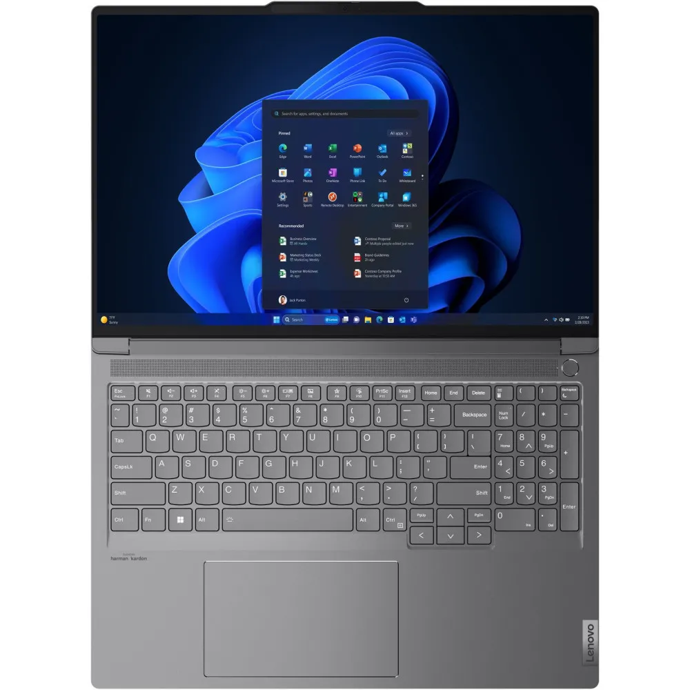 Laptop Lenovo ThinkBook 16p G5 IRX 21N5MOR82PB - i5-14500HX/16" WQXGA IPS/RAM 32GB/512GB + 512GB/GF RTX 4050/Szary/Win 11 Pro - zdjęcie