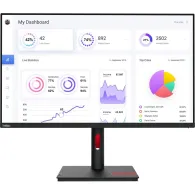 Monitor Lenovo ThinkVision T32p-30 63D2GAT1EU, 31,5", 3840x2160 (4K), 60Hz, IPS, 4 ms, pivot, USB-C, Czarny | Sklep ITnes.pl, IT