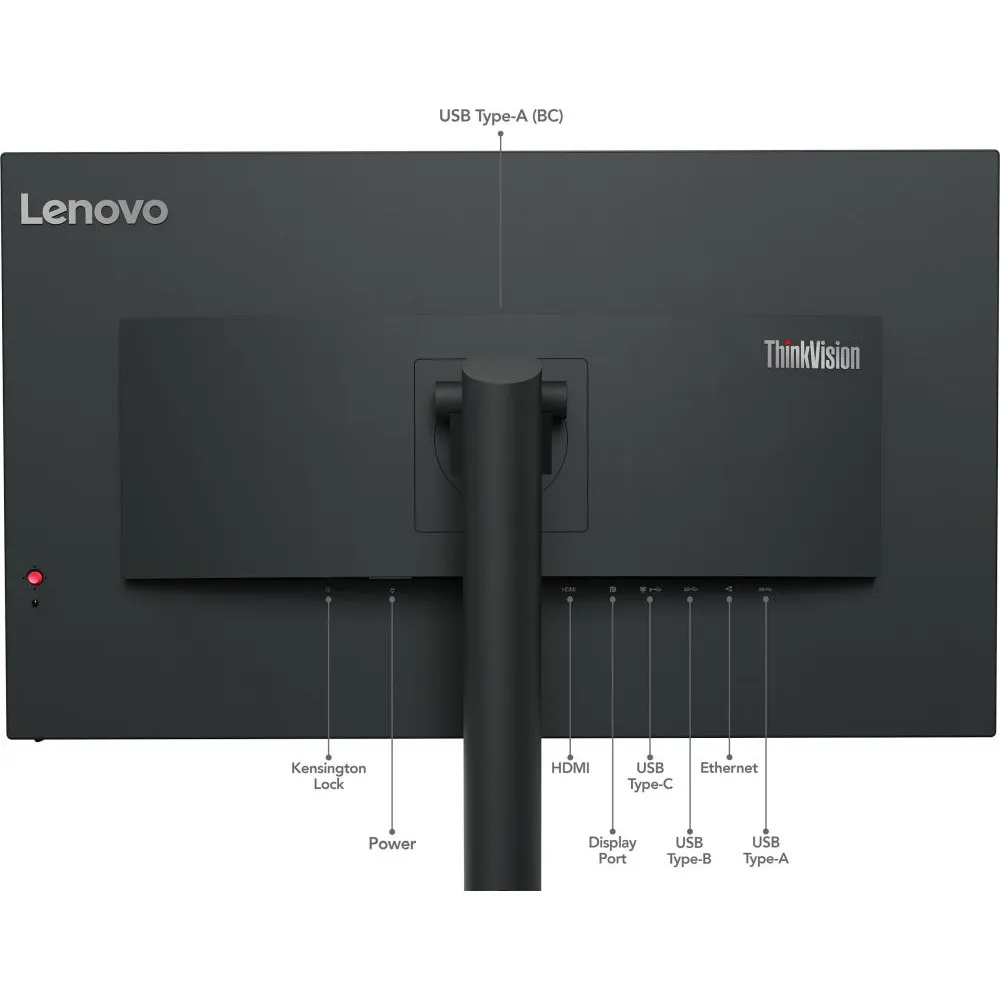 Monitor Lenovo ThinkVision T32p-30 63D2GAT1EU - 31,5"/3840x2160 (4K)/60Hz/IPS/4 ms/pivot/USB-C/Czarny