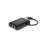 Delock 62440 HUB USB 3.0 DELOCK 3-PORTY +PORT GIGABIT LAN AKTYWNY+ZASILACZ CZARNY | Sklep ITnes.pl - IT for BUSINESS