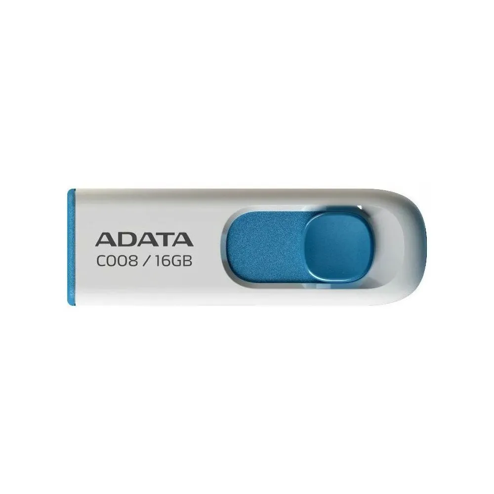 Pendrive ADATA C008 16GB USB 2.0 AC008-16G-RWE - Biały, Niebieski