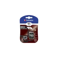 Karta pamięci Verbatim Premium MicroSDXC 64GB + adapter 44084, Class 10 UHS-I|U1, Czarna | Sklep ITnes.pl, IT for BUSINESS