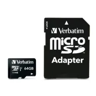 Karta pamięci Verbatim Premium MicroSDXC 64GB + adapter 44084, Class 10 UHS-I|U1, Czarna | Sklep ITnes.pl, IT for BUSINESS