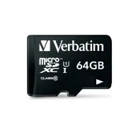 Karta pamięci Verbatim Premium MicroSDXC 64GB + adapter 44084, Class 10 UHS-I|U1, Czarna | Sklep ITnes.pl, IT for BUSINESS