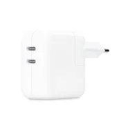 Ładowarka sieciowa Apple Power Adapter 35W MW2K3ZM/A - 2 x USB-C, Biała