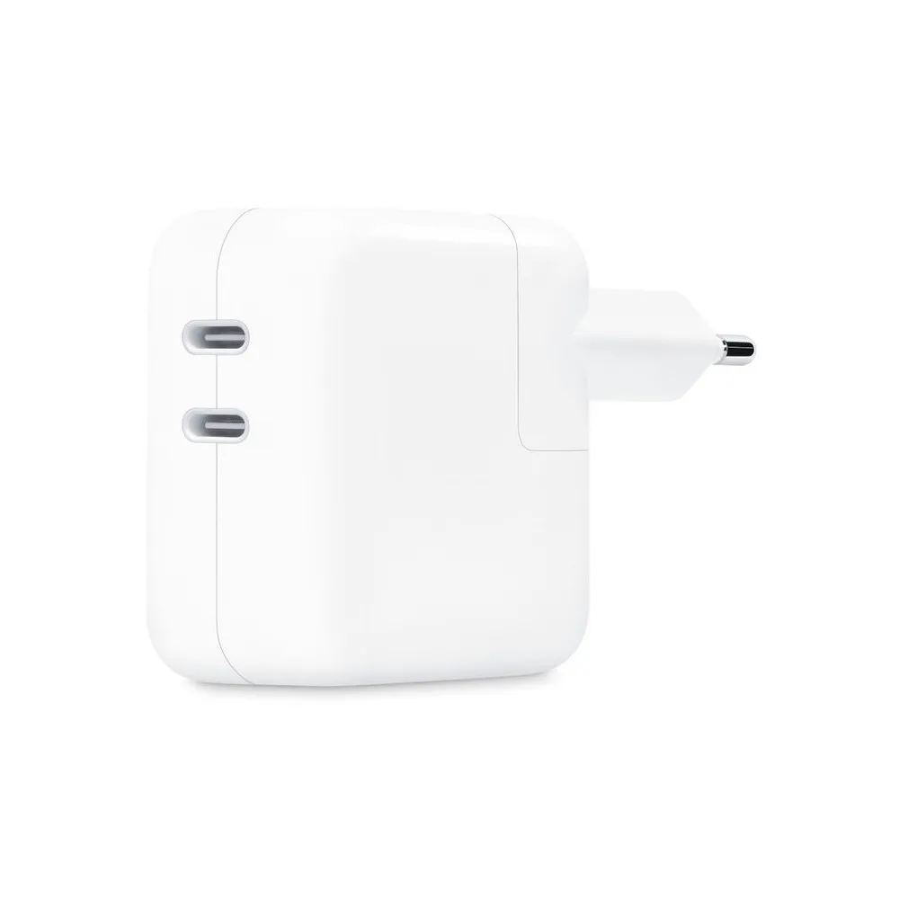 Ładowarka sieciowa Apple Power Adapter 35W MW2K3ZM/A - 2 x USB-C, Biała