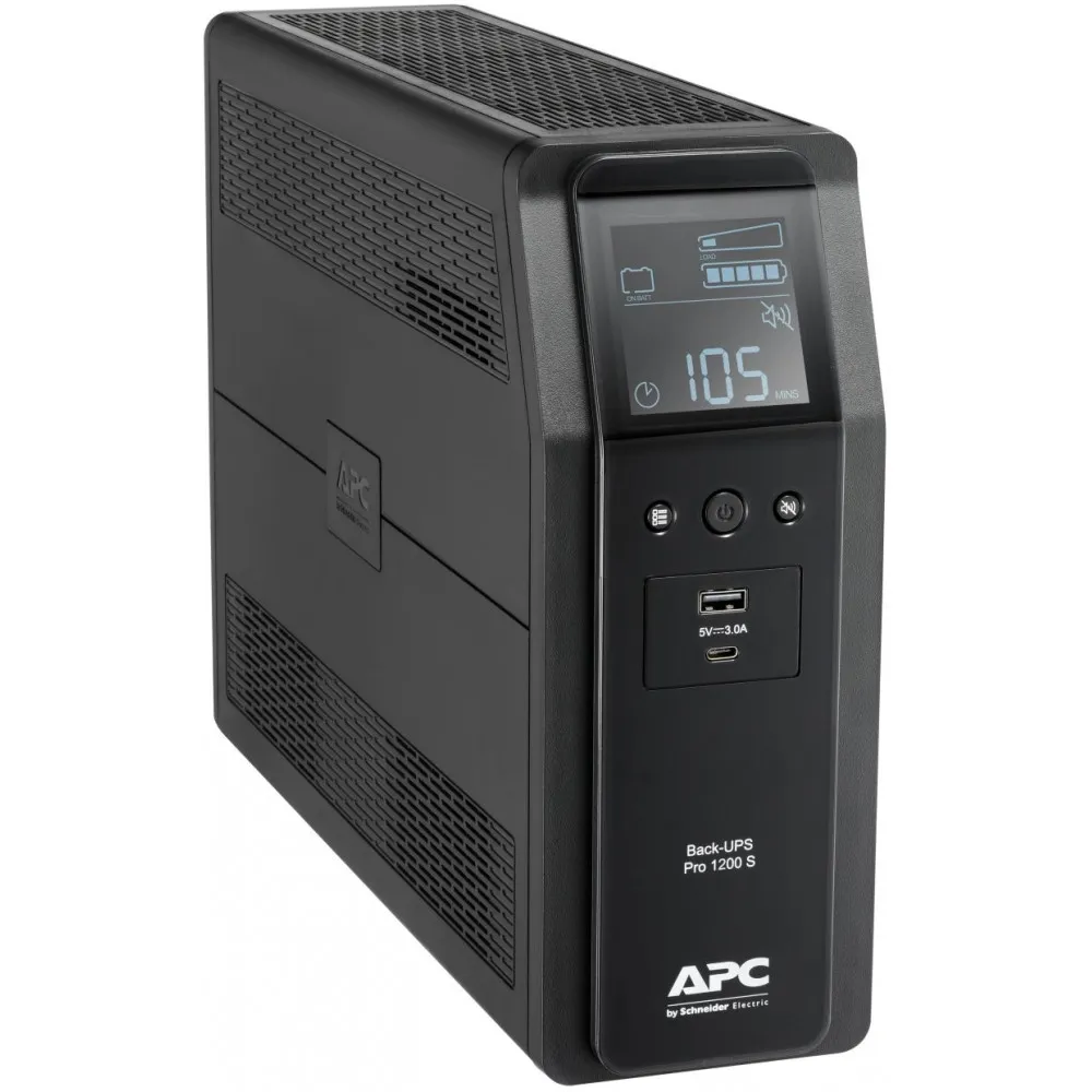Zasilacz awaryjny UPS APC BR1200SI, Tower, 1200VA|720W, 8 x IEC C13, 1 x RJ-45, 1 x RJ-11, 1 x USB, Czarny | Sklep ITnes.pl, IT 