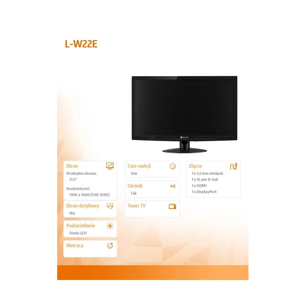 AG Neovo NEOVO L-W22E LW22E - zdjęcie
