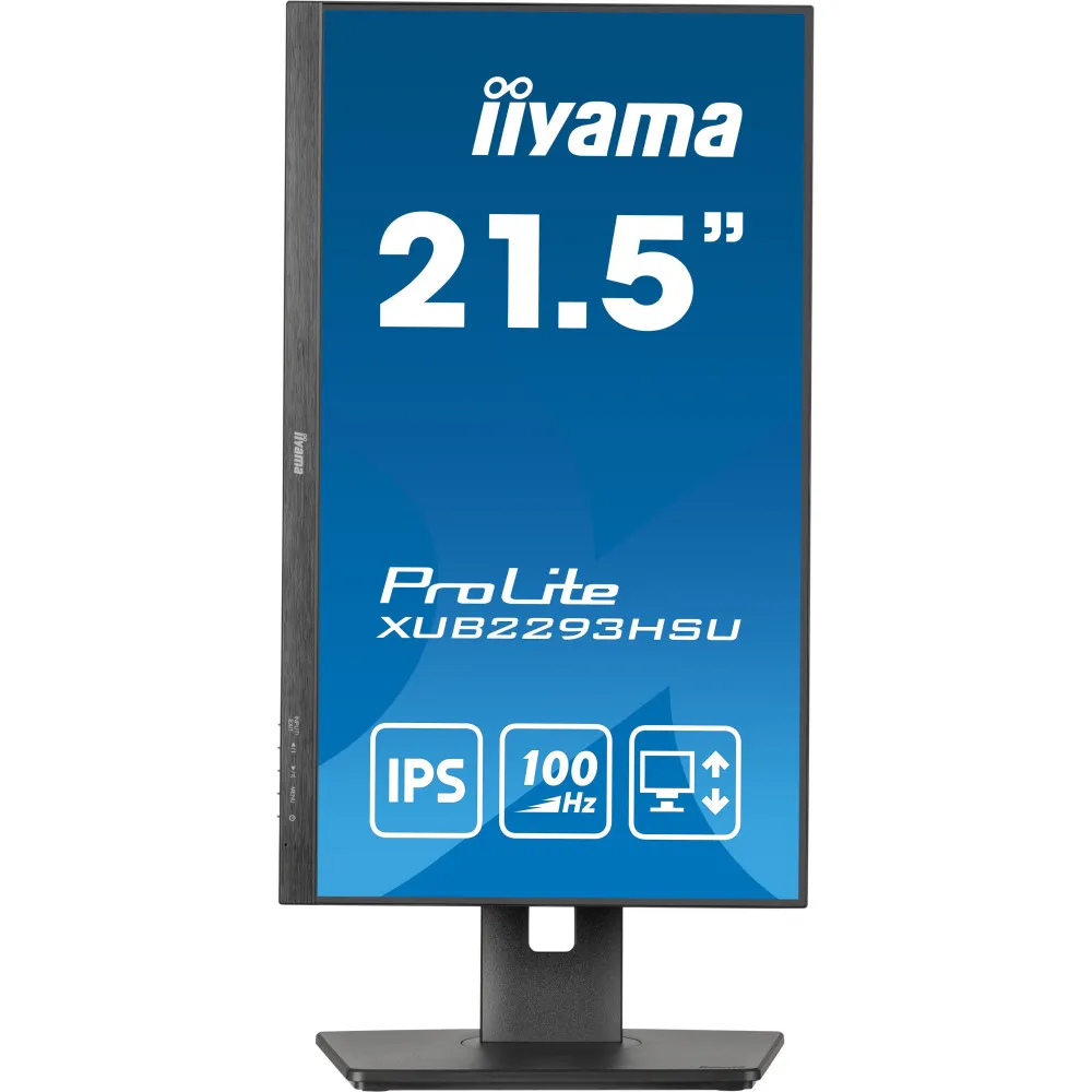 Monitor iiyama ProLite XUB2293HSU-B7 - 21,5"/1920x1080 (Full HD)/100Hz/IPS/1 ms/pivot/Czarny