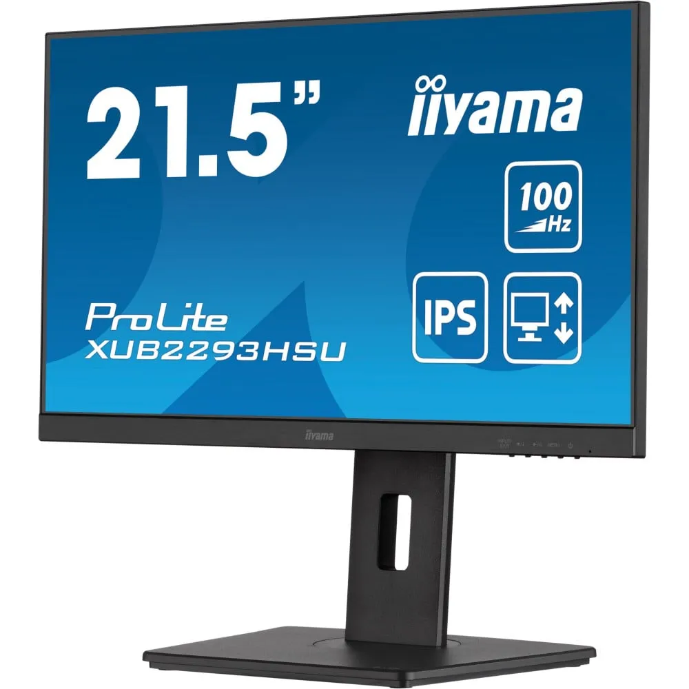 Monitor iiyama ProLite XUB2293HSU-B7 - 21,5"/1920x1080 (Full HD)/100Hz/IPS/1 ms/pivot/Czarny