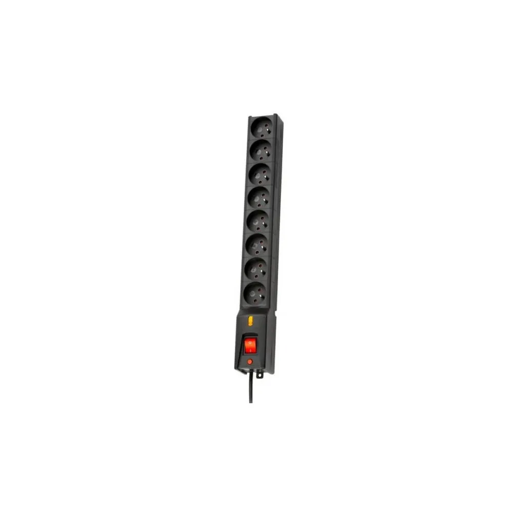 Listwa zasilająca Lestar LX 810 - 3 m, 8 gniazd, Czarna - LX 810 G-A 3,0M BL | Sklep ITnes.pl - IT for BUSINESS
