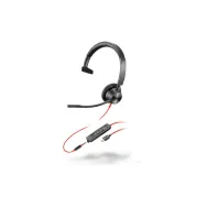 Słuchawka nauszna Poly Blackwire 3315 Monaural USB-C Headset +3.5mm Plug +USB-C/A Adapter 8X217AA