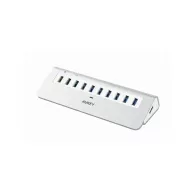 Hub USB AUKEY 10w1 CB-H6S - 7x USB 3.1, 2x USB AiPower, 1x USB Quick Charge 3.0, Biały