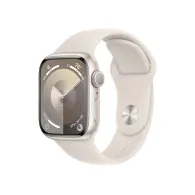 Smartwatch Apple Watch 9 MR8T3QP/A - 41mm GPS aluminium księżycowa poświata z paskiem sportowym księżycowa poświata, S|M