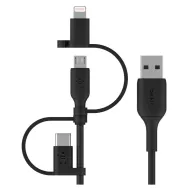 Kabel Belkin Universal Cable USB-A, USB-C, Micro-USB, Lightning CAC001BT1MBK - zdjęcie poglądowe 4