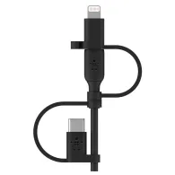 Kabel Belkin Universal Cable USB-A, USB-C, Micro-USB, Lightning CAC001BT1MBK - zdjęcie poglądowe 2