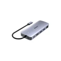 Replikator portów Unitek 6-in-1 USB-C Hub with M.2 SSD Enclosure D1120A01 - Szary