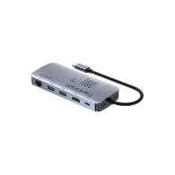 Replikator portów Unitek 6-in-1 USB-C Hub with M.2 SSD Enclosure D1120A01 - Szary
