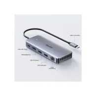 Replikator portów Unitek 6-in-1 USB-C Hub with M.2 SSD Enclosure D1120A01 - Szary
