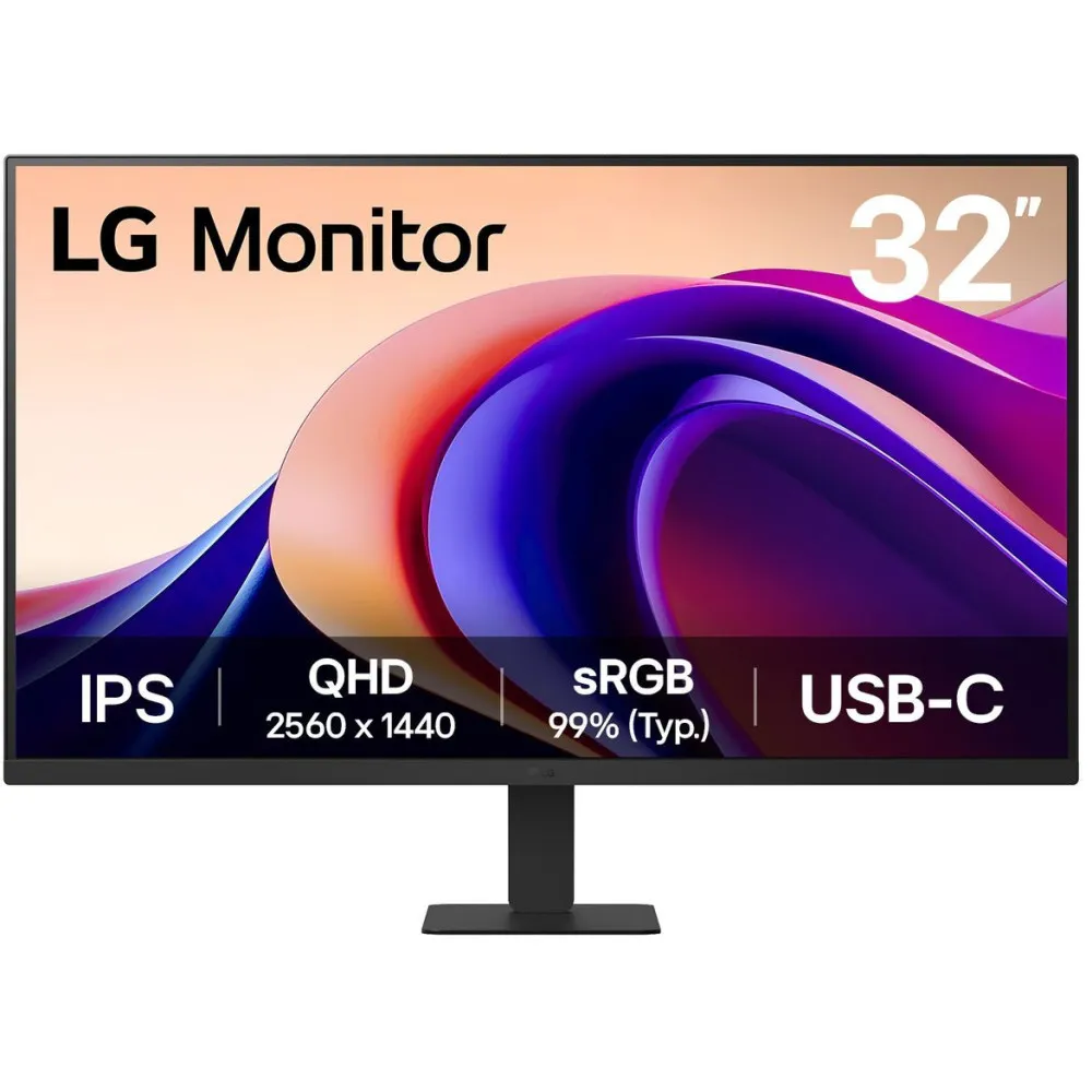 Monitor LG 32U631A-B 32U631A-B.AEUQ, 31,5", 2560x1440 (QHD), 100Hz, zakrzywiony, IPS, HDR, 5 ms, USB-C, Czarny | Sklep ITnes.pl,
