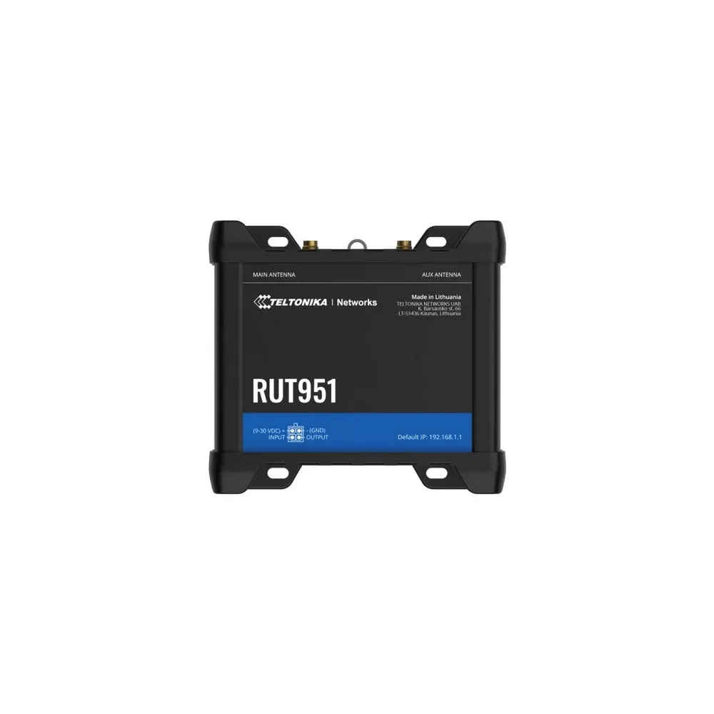 Router Teltonika RUT951, LTE cat.4, WiFi 4, dual SIM, 3x RJ45 100Mbps LAN, 1x RJ45 100Mbps WAN, RUT951000000 | Sklep ITnes.pl, I
