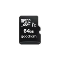 Karta pamięci GoodRAM microSD 64GB CL10 UHS I + adapter - Czarna - M1AA-0640R12 | Sklep ITnes.pl - IT for BUSINESS