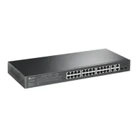 Switch zarządzalny TP-Link TL-SL2428P, Desktop 24 x LAN 10|100Mbps, 2 x 1Gbps RJ45, 2 x combo 1Gbps RJ45|SFP, PoE+ 250W, Omada S