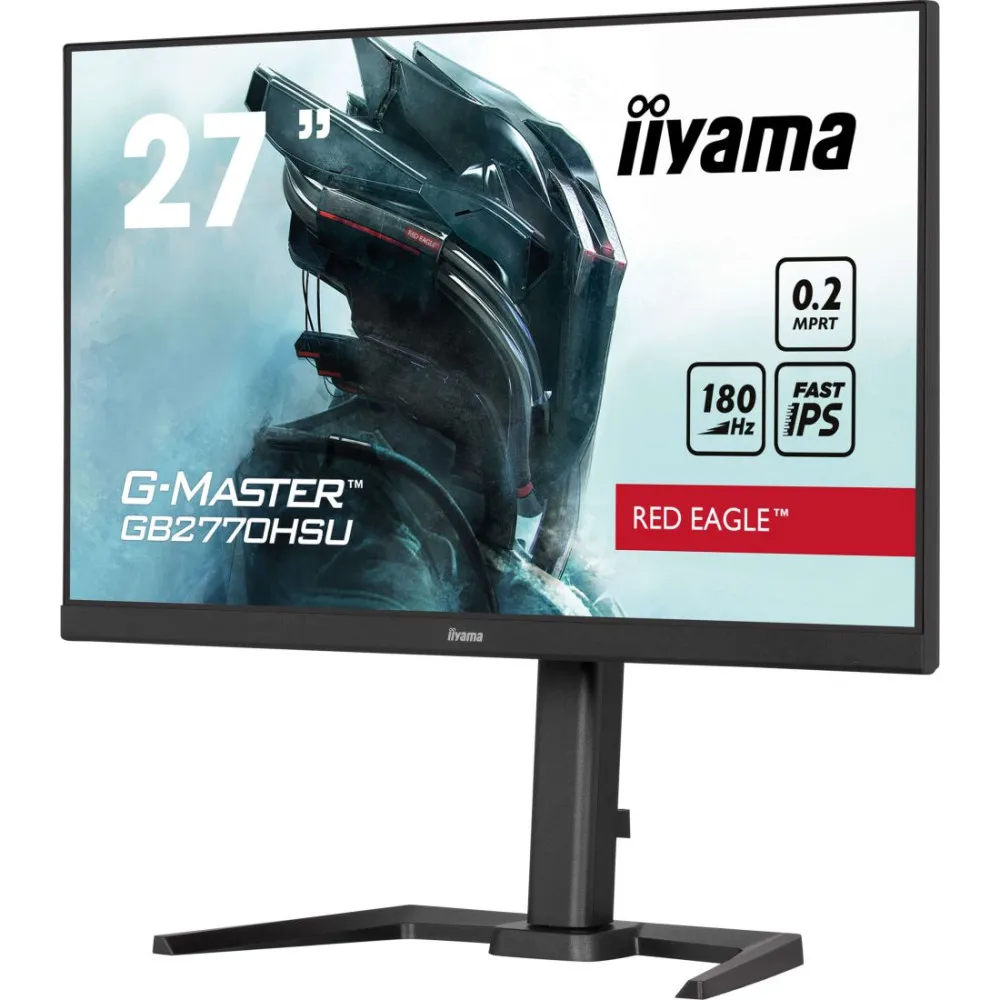 Zdjęcie produktu Monitor iiyama G-MASTER GB2770HSU-B6 - 27"/1920x1080 (Full HD)/180Hz/IPS/0,200 ms/pivot/Czarny