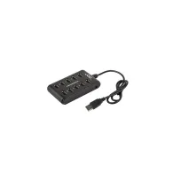 UGo UHU-1012 HUB ROZDZIELACZ USB 2.0 UGO 10 PORTÓW AKTYWNY Z WŁĄCZNIKIEM+ZASILACZ | Sklep ITnes.pl - IT for BUSINESS