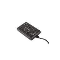 UGo UHU-1012 HUB ROZDZIELACZ USB 2.0 UGO 10 PORTÓW AKTYWNY Z WŁĄCZNIKIEM+ZASILACZ | Sklep ITnes.pl - IT for BUSINESS