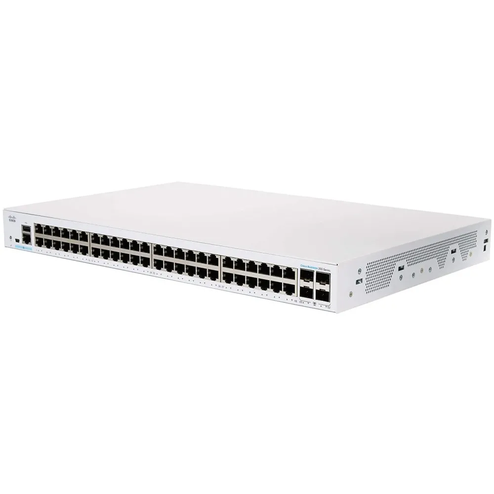 Switch zarządzalny Cisco CBS250-48P-4X-EU, 48x 100|1000Mbps RJ45, 4x 10Gbps SFP+. PoE+ 370W | Sklep ITnes.pl, IT for BUSINESS