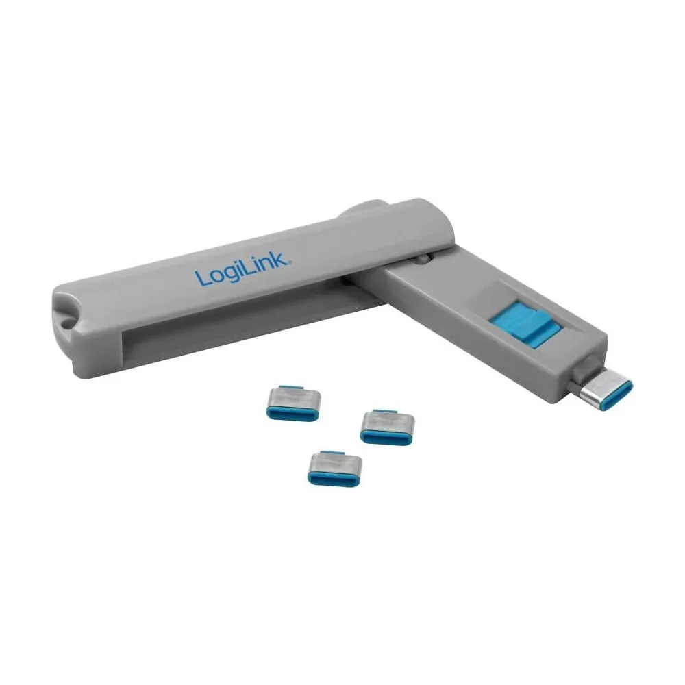 Blokada portów USB-C x4 z kluczem LogiLink AU0052 | Sklep ITnes.pl - IT for BUSINESS