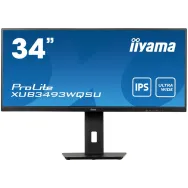 Monitor iiyama ProLite XUB3493WQSU-B5, 34", 3440x1440 (UWQHD), 75Hz, 21:9, IPS, FreeSync, HDR, 4 ms, Czarny | Sklep ITnes.pl, IT