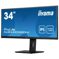 Monitor iiyama ProLite XUB3493WQSU-B5, 34", 3440x1440 (UWQHD), 75Hz, 21:9, IPS, FreeSync, HDR, 4 ms, Czarny | Sklep ITnes.pl, IT