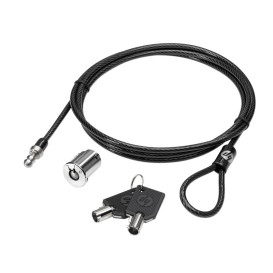 Linka zabezpieczająca HP Docking Station Cable Lock AU656AA - Kolor srebrny, Czarna