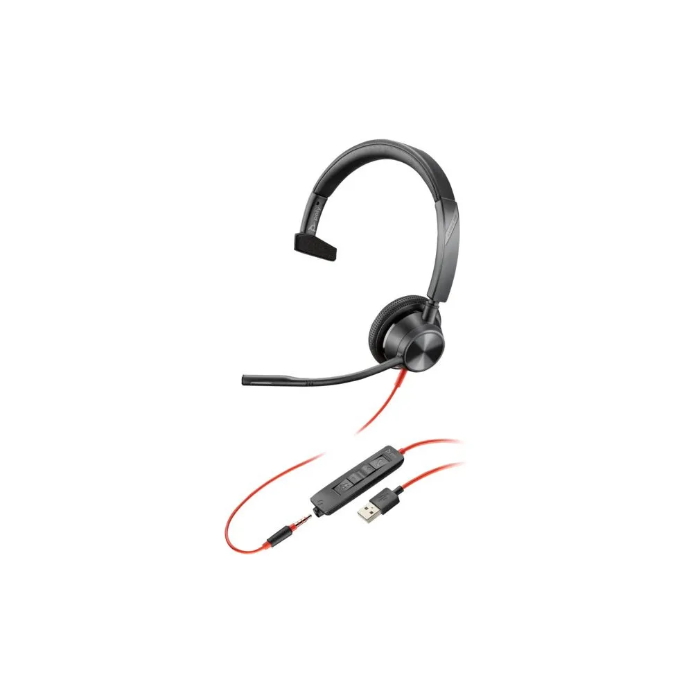 Zestaw słuchawkowy HP Poly Blackwire 3315 USB-A Headset 76J12AA