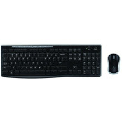 Zestaw bezprzewodowy klawiatury i myszy Logitech MK270 920-004508 - USB, US, Klawiatura klasyczna, Mysz optyczna, Czarny
