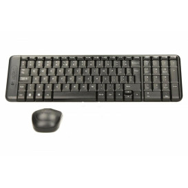 Zestaw bezprzewodowy klawiatury i myszy Logitech MK220 920-003168 - Czarny