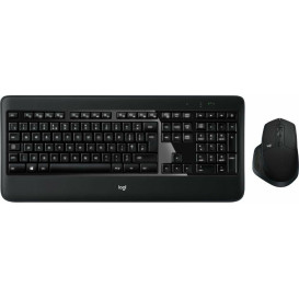 Zestaw bezprzewodowy klawiatury i myszy Logitech MX900 920-008879 - USB, US, Klawiatura klasyczna, Mysz laserowa, Czarny