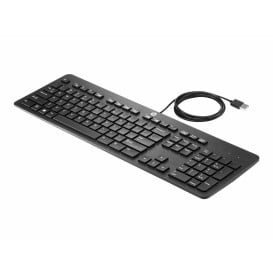 Klawiatura HP USB Business Slim Keyboard N3R87AA - Czarna