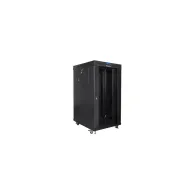 Szafa rack 19" 22U Lanberg FF01-8822-12BL, 800 x 800 x 1239 mm, drzwi szklane, LCD | Sklep ITnes.pl, IT for BUSINESS