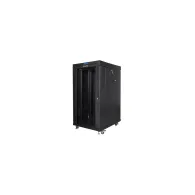 Szafa rack 19" 22U Lanberg FF01-8822-12BL, 800 x 800 x 1239 mm, drzwi szklane, LCD | Sklep ITnes.pl, IT for BUSINESS