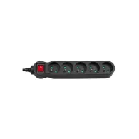 Listwa zasilająca Maclean Energy 5-outlet with switch 2300W - 5 gniazd, 1,4 m, Czarna - MCE183 | Sklep ITnes.pl - IT for BUSINES