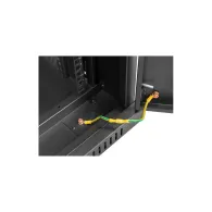 Szafa rack 19" 15U Lanberg FF01-6615-12B, 848mm x 600mm x 600 mm, szklane drzwi, kolor czarny | Sklep ITnes.pl, IT for BUSINESS