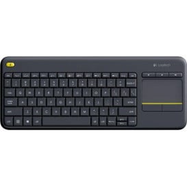 Klawiatura bezprzewodowa Logitech K400 Plus 920-007145 - Klasyczna, US, Czarna