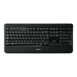 Klawiatura bezprzewodowa Logitech K800 920-002380 - USB, US, Klasyczna, Podświetlenie, Czarna