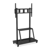 Stojak podłogowy mobilny na monitor Techly LCD/LED/Plazma 55-100" 105575 - 150 kg/1 półka/Czarny | Sklep ITnes.pl - IT for BUSIN