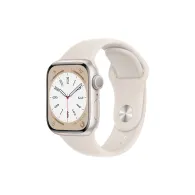 Smartwatch Apple Watch Series 8 45mm GPS alu księżycowa poświata z paskiem sportowym w kolorze księżycowej poświaty - MNP23WB/A 