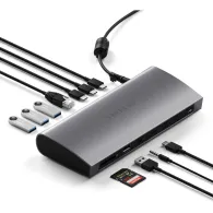 Stacja dokująca Satechi Thunderbolt 4 Dock ST-UCT4DM-EU - 1x TB4 96W, 3x TB4 15W, 1x LAN, 3x USB-A 3.2, USB-A 2.0, SD, Audio