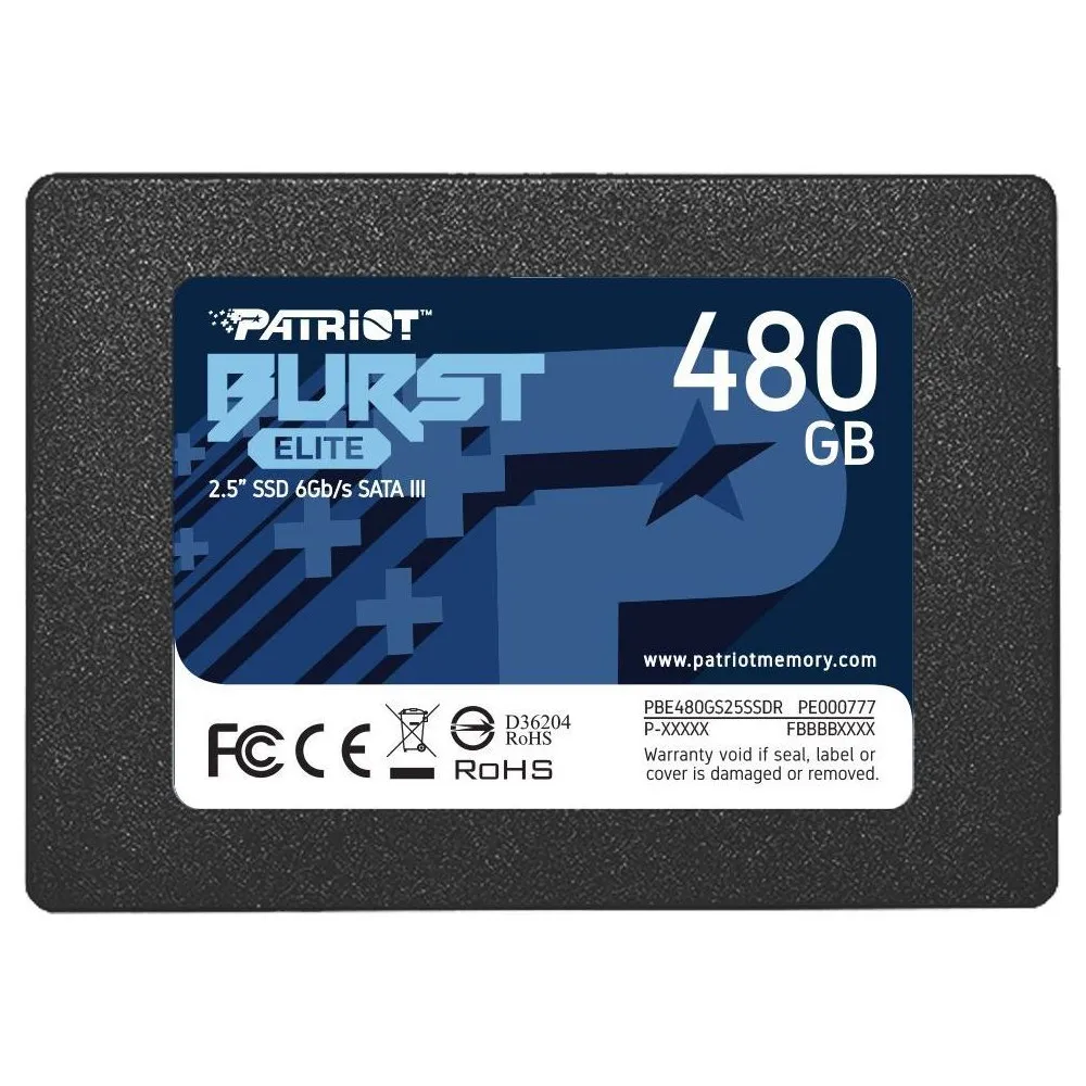 Dysk SSD 480GB SATA 2,5" Patriot Burst Elite PBE480GS25SSDR, 2,5", SATA III, 450-320MBps | Sklep ITnes.pl, IT for BUSINESS